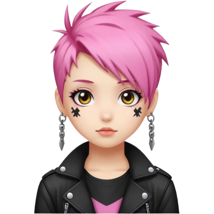 Cute Edgy Attractive Gorgeous Kawaii Anime Punk emoji