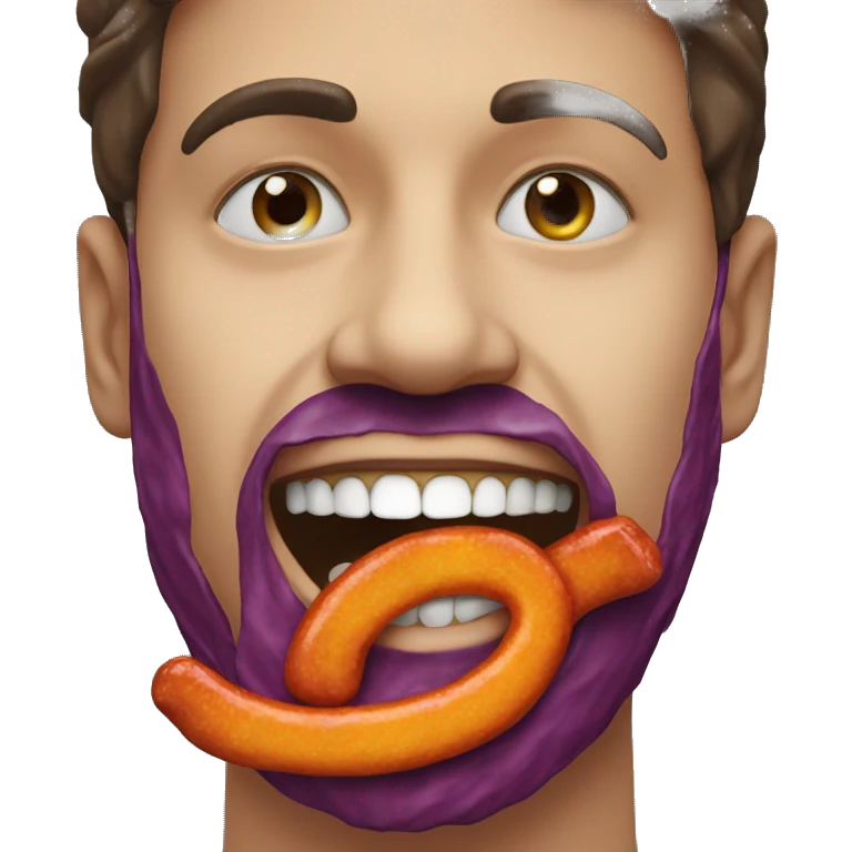Face eating takis emoji