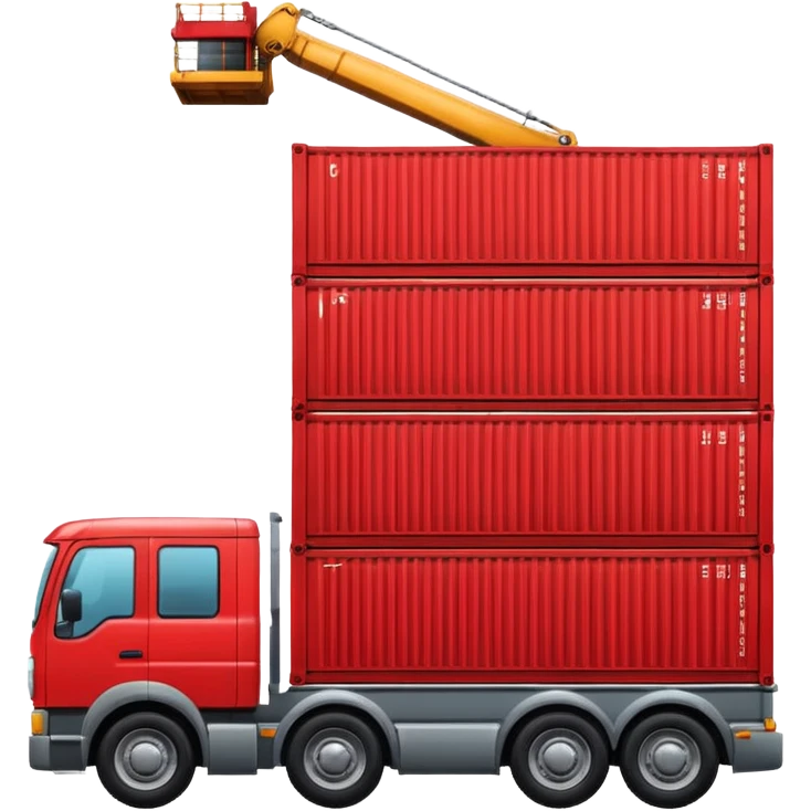 truck holding container emoji