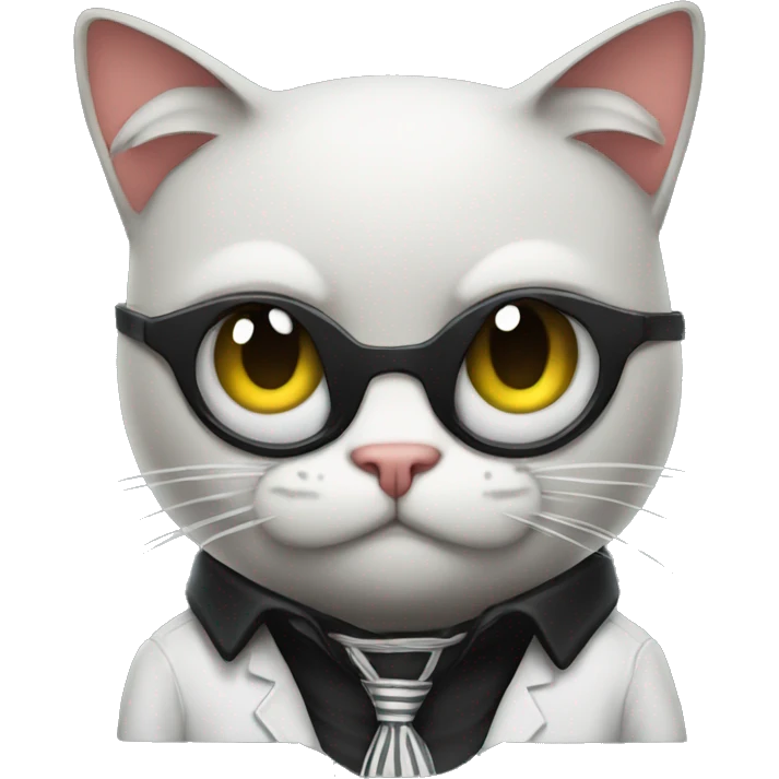 A gangster cat emoji