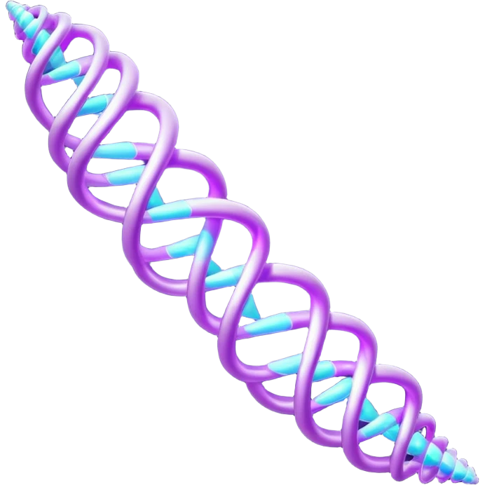 Purple DNA double helix emoji