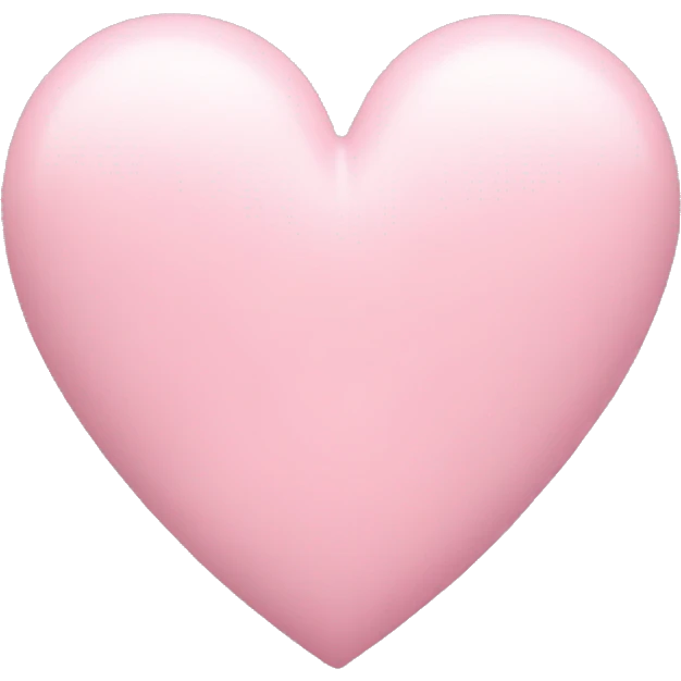 Pastel pink heart emoji