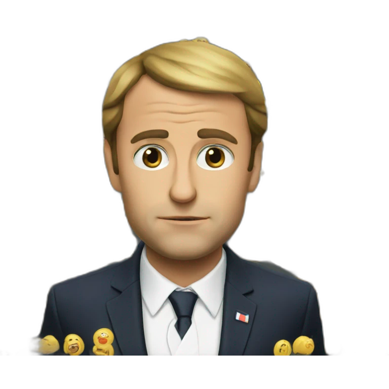 macron triste emoji