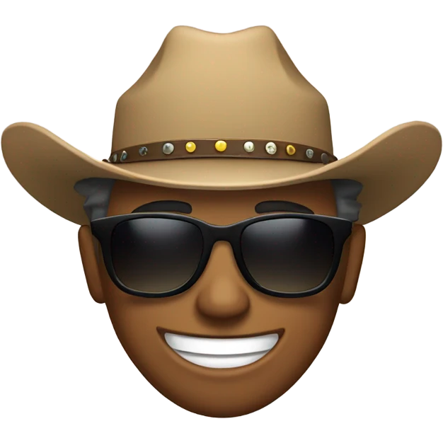 cowboy smiling with sunglasses emoji