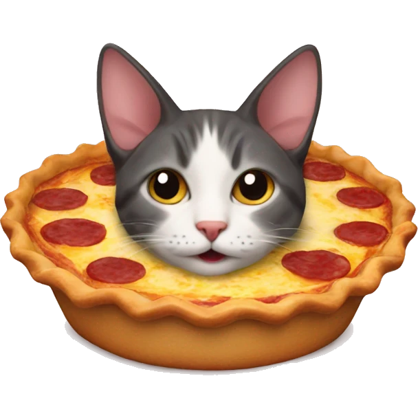 a cat who look like a quiche lorraine emoji