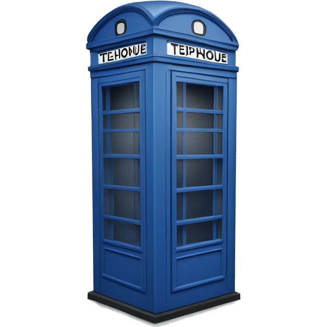 cabine téléphonique londre azul emoji