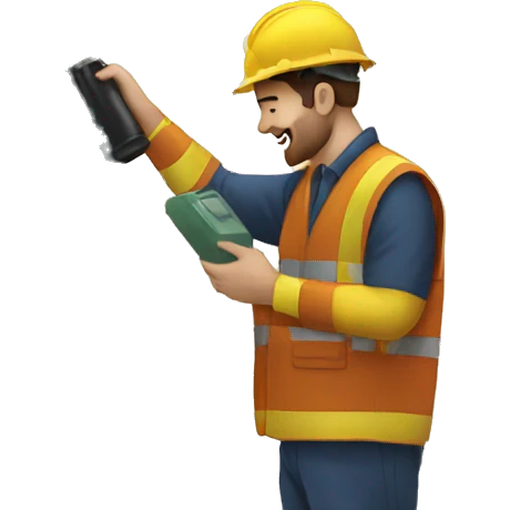 man hugging an oil rig emoji