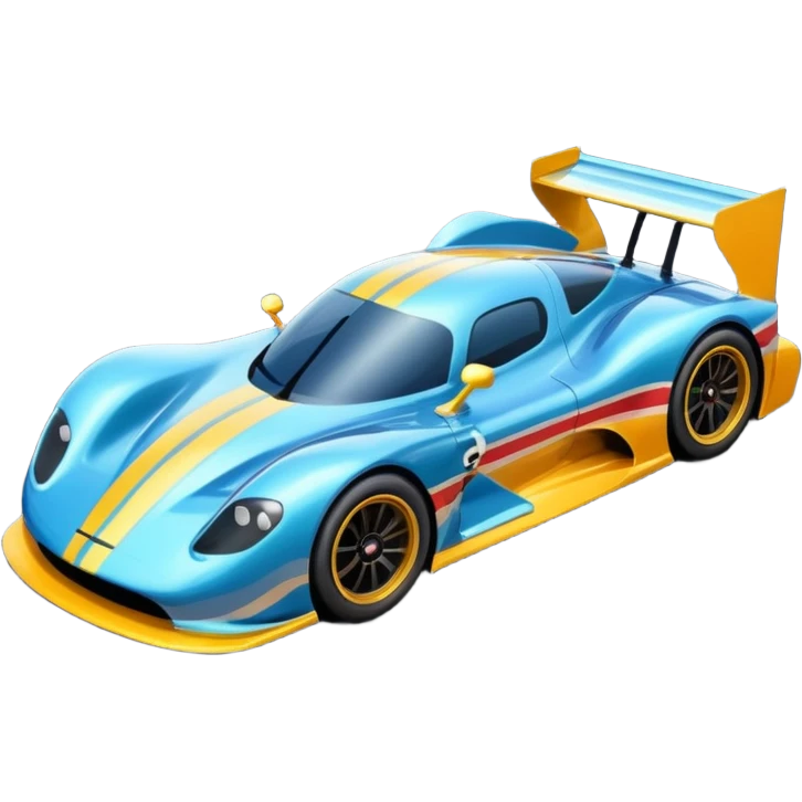 race car with track and cool background emoji