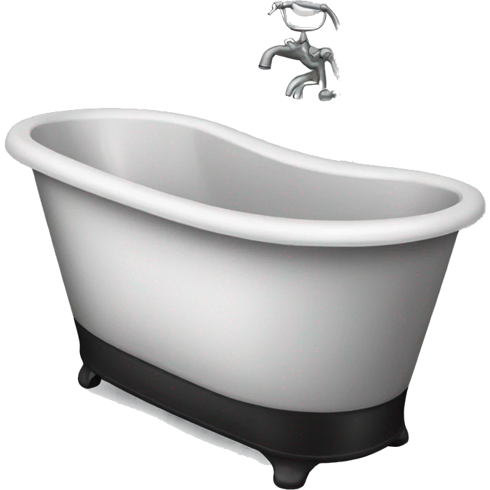 black bathtub emoji