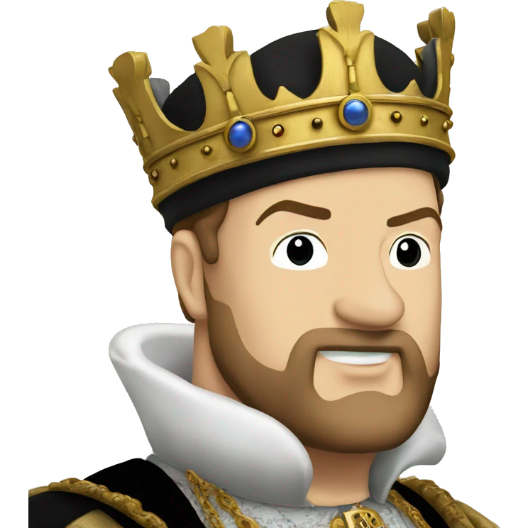 king Henry VIII pointing emoji