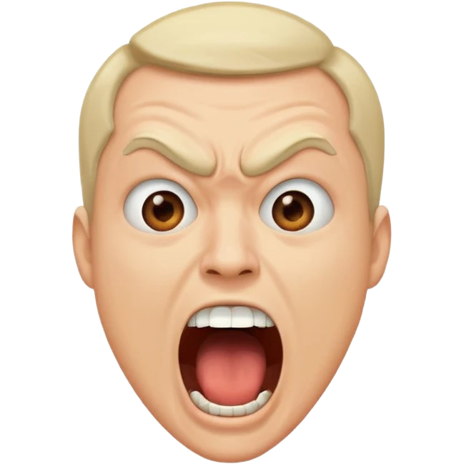 men scream meme face emoji