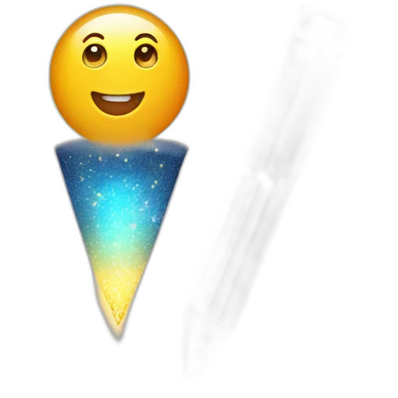 pencil and paper with magic sparkles emoji