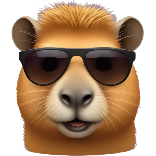 capybara with sunglasses emoji