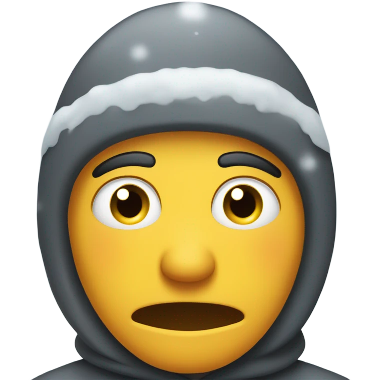 I hate snow  emoji