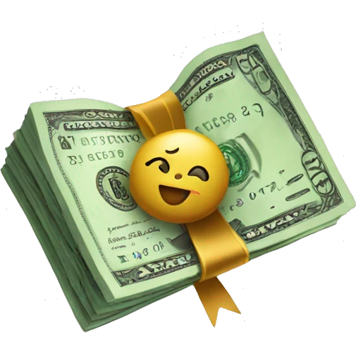 money with mink bow emoji