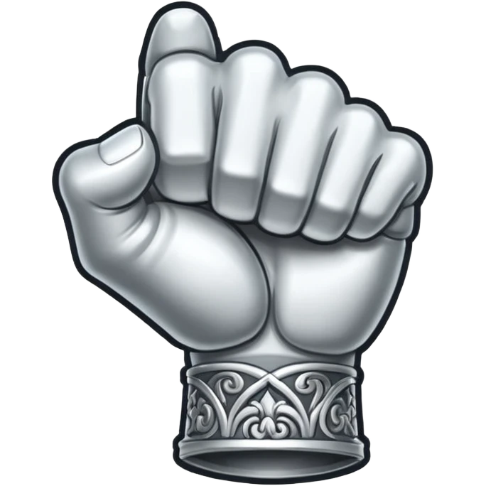 Stendarr fist (skyrim) sticker, white background emoji