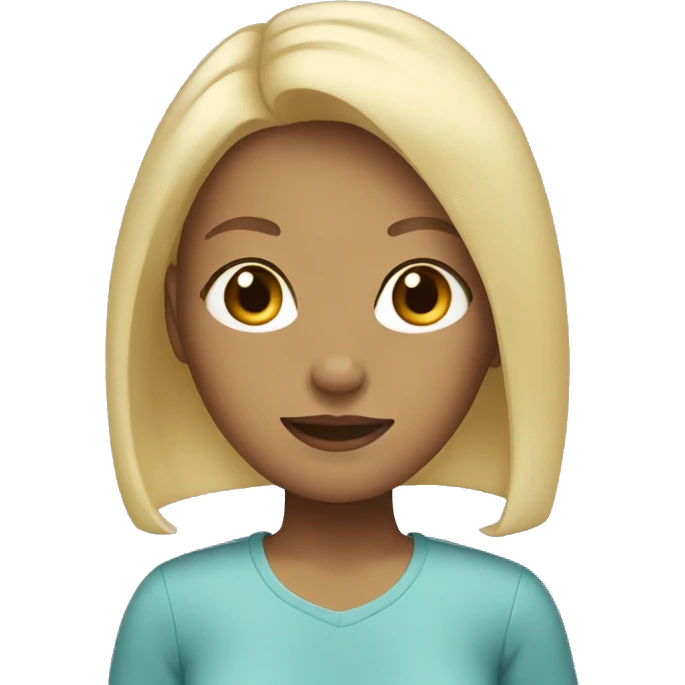 Girl with blonde hair emoji