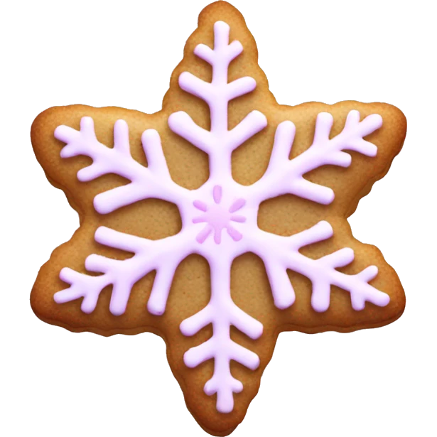 pink snowflake cookie  emoji