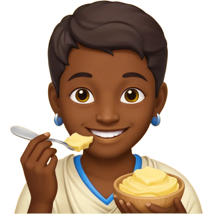   Blue Krishna eating butter  emoji