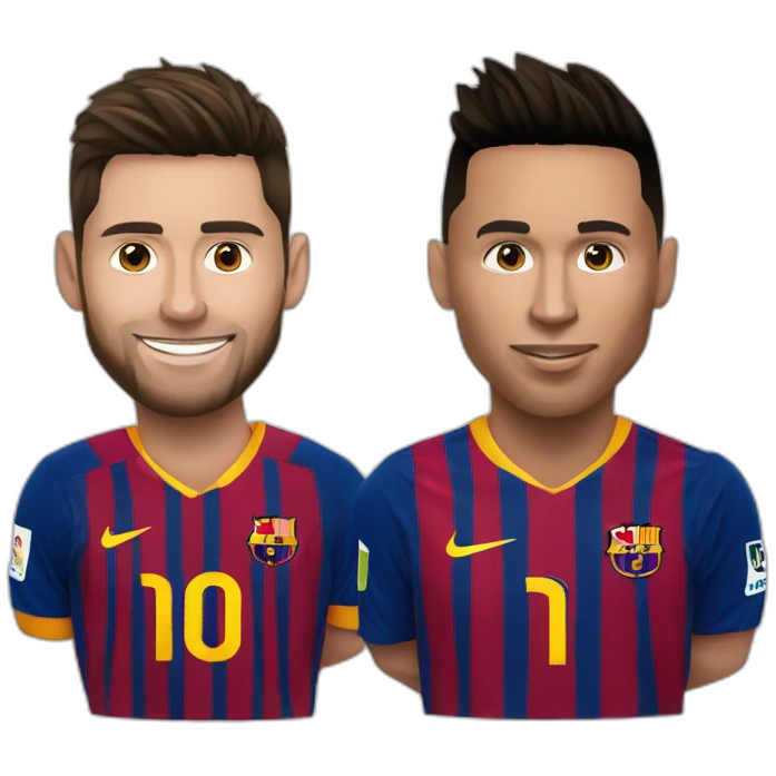 Messi et Ronaldo emoji