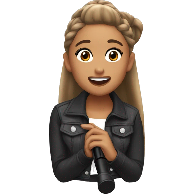 ariana grande singing  emoji