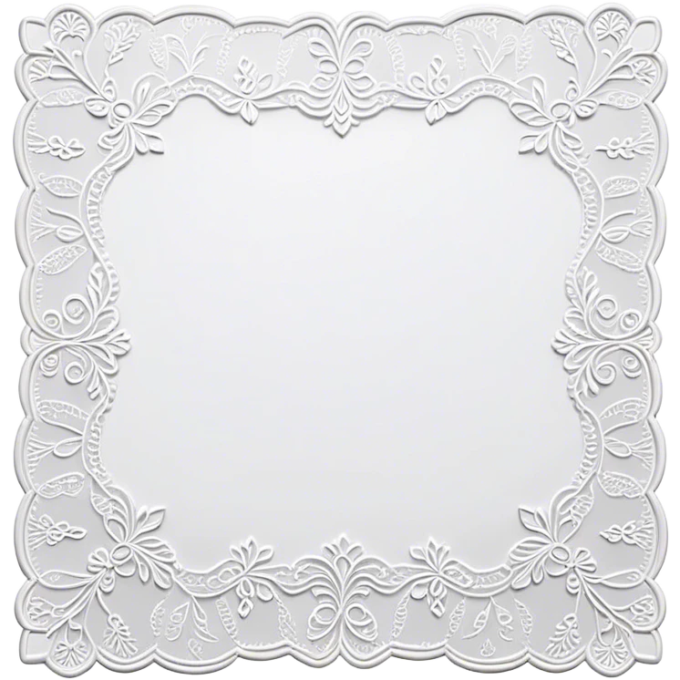 Lace table runner emoji