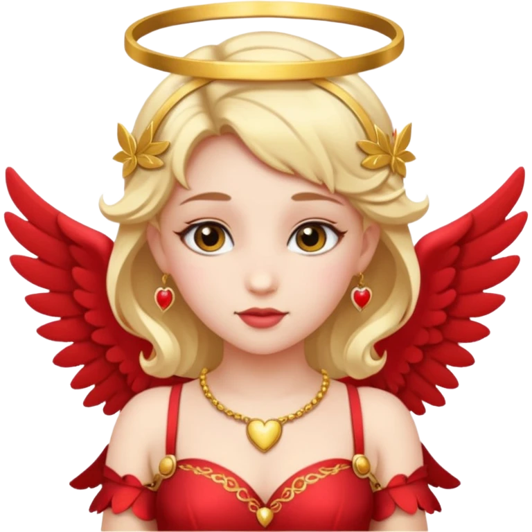 woman with cupid clothes emoji
