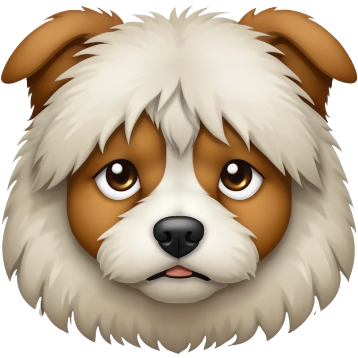 Distressed dog emoji