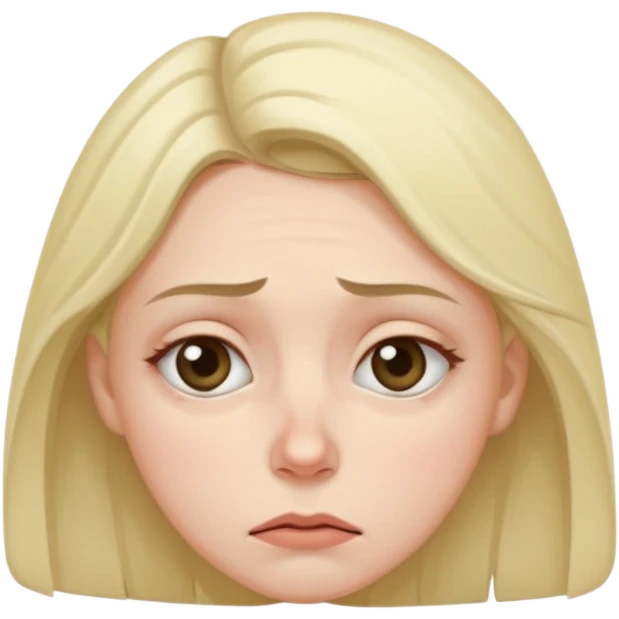 Уставшая женщина с темными мешками под глазами Б emoji