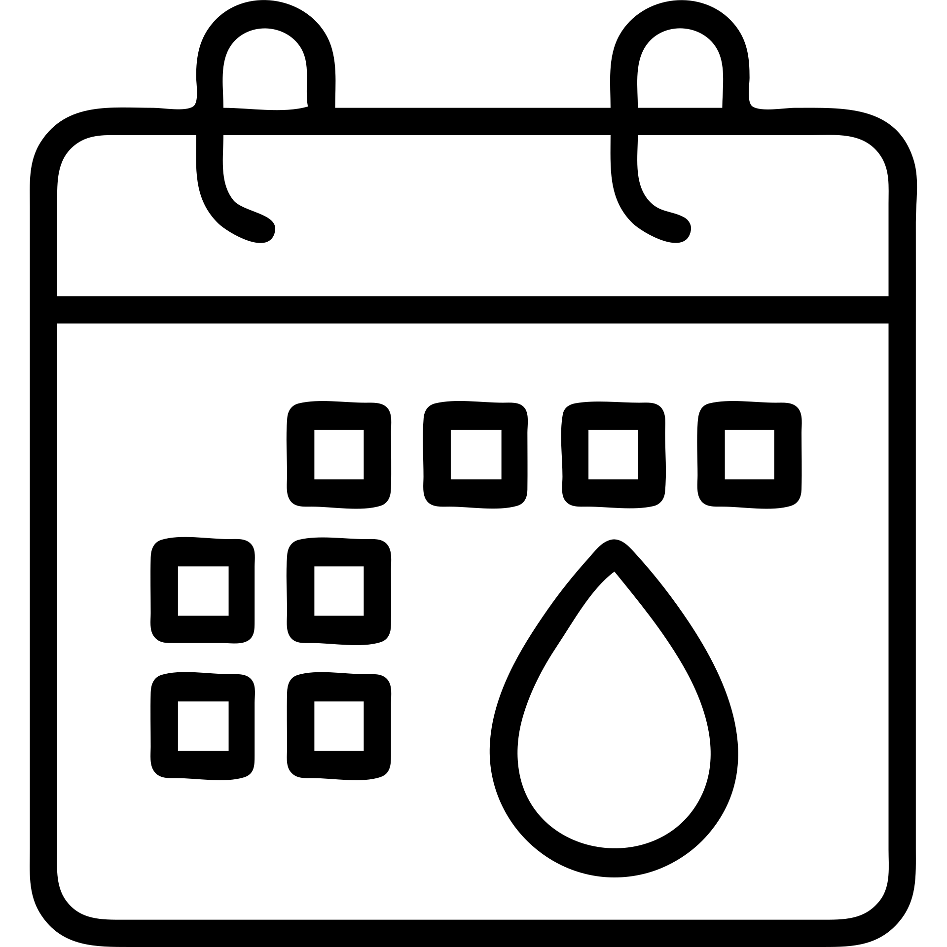 outlined period calendar icon with no fill and clean lines, optimized for 8pt grid emoji