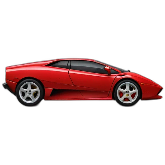 Lamborggini diablo rojo emoji