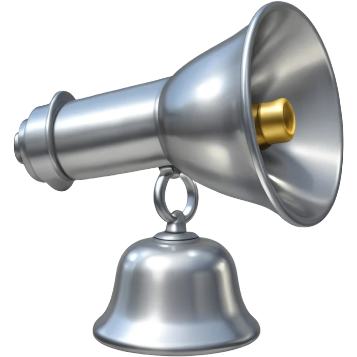 Disco hand bell emoji