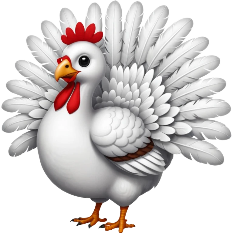 Pretty snow turkey emoji