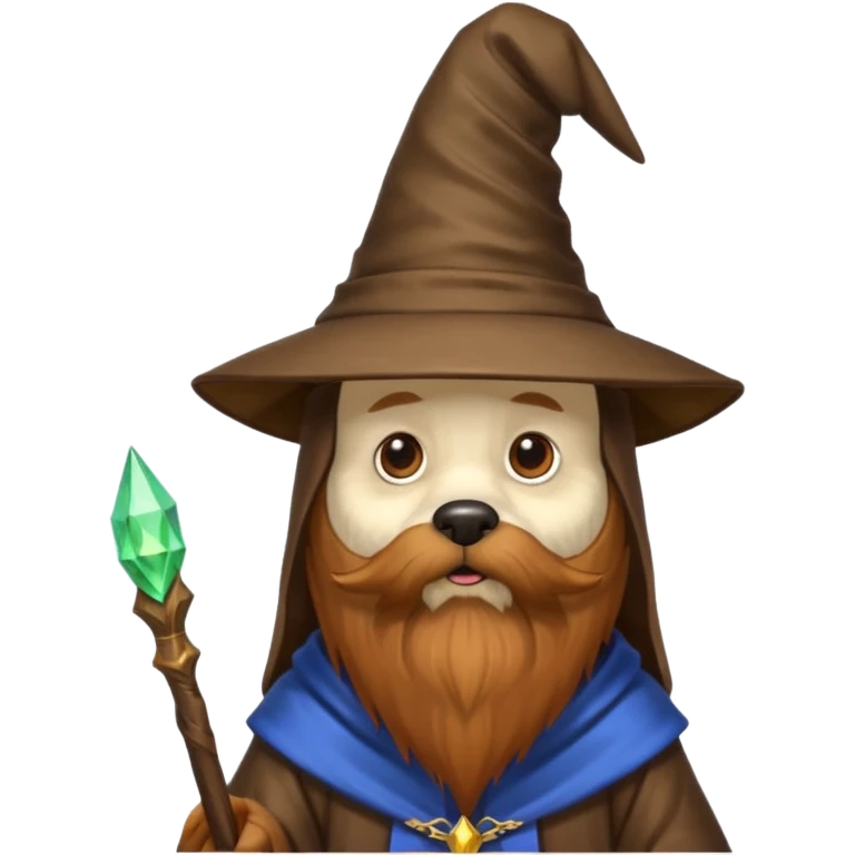 Dog wizard emoji