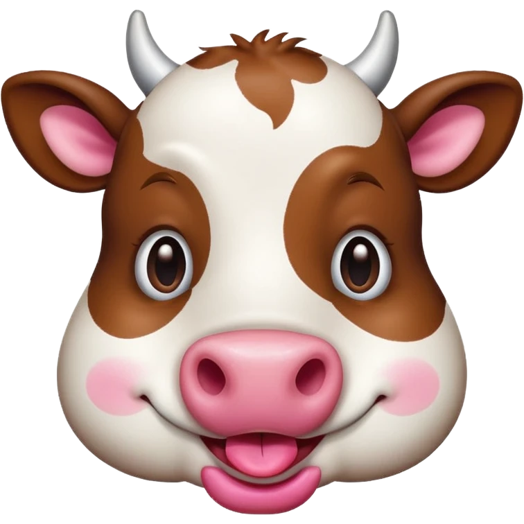 A smirking cow emoji