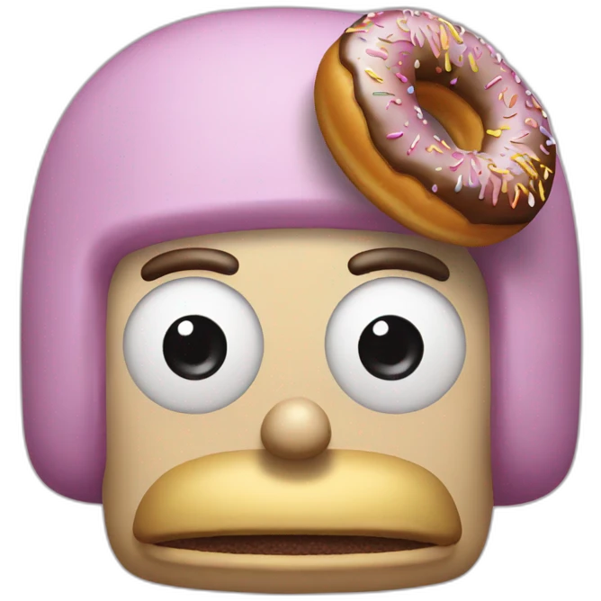 Homer avec un donut emoji