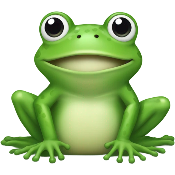 Frog with toes emoji