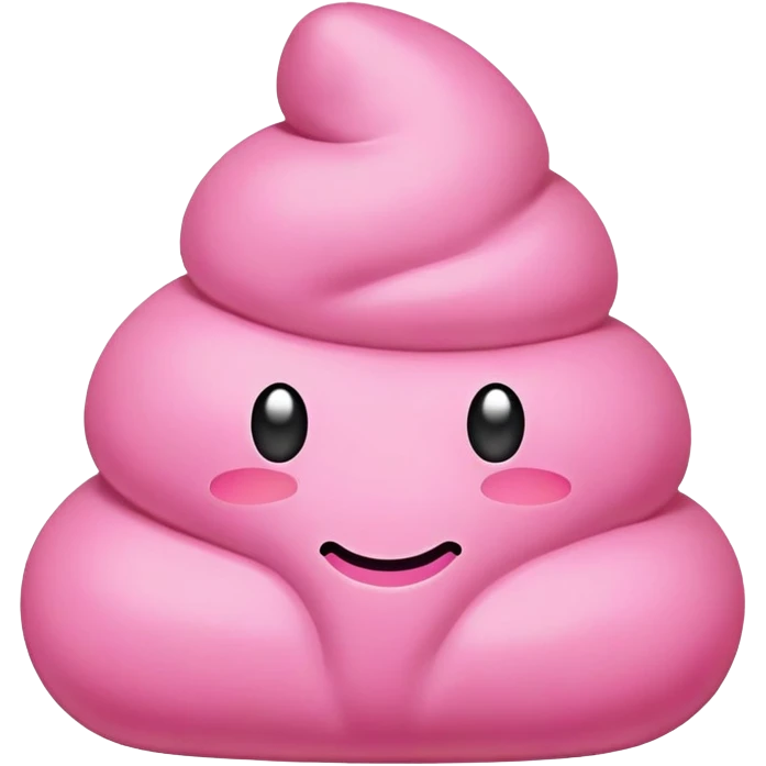 Pink poop emoji