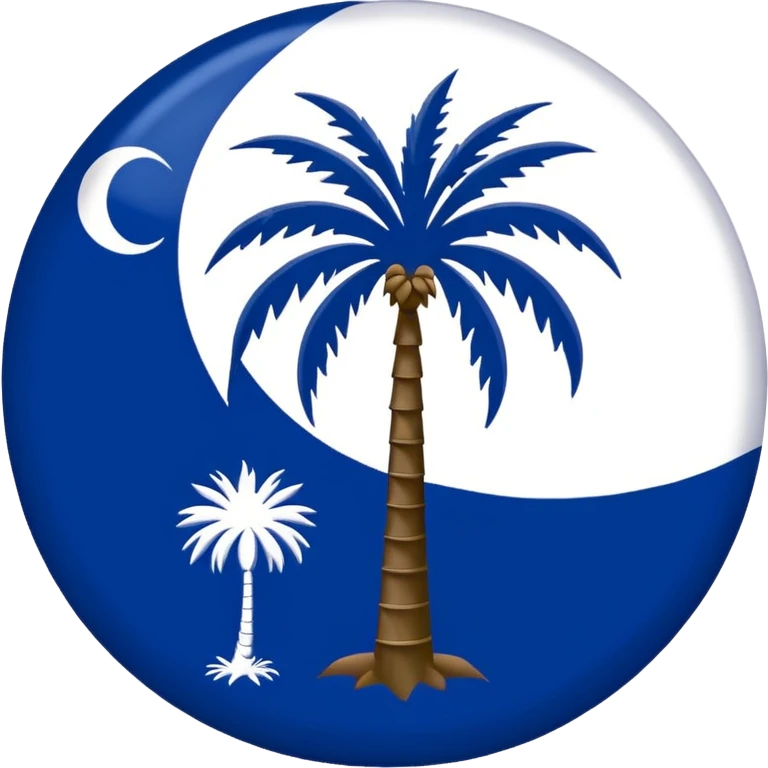 South Carolina state shape flag emoji