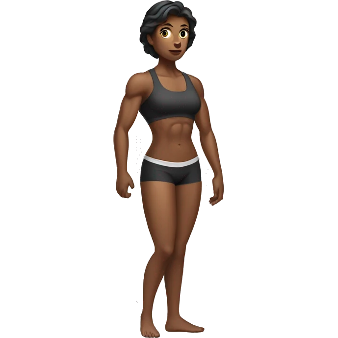 A muscular woman  emoji