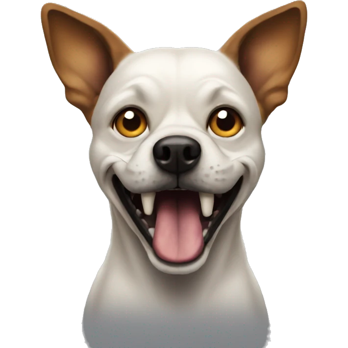 Scary dog emoji