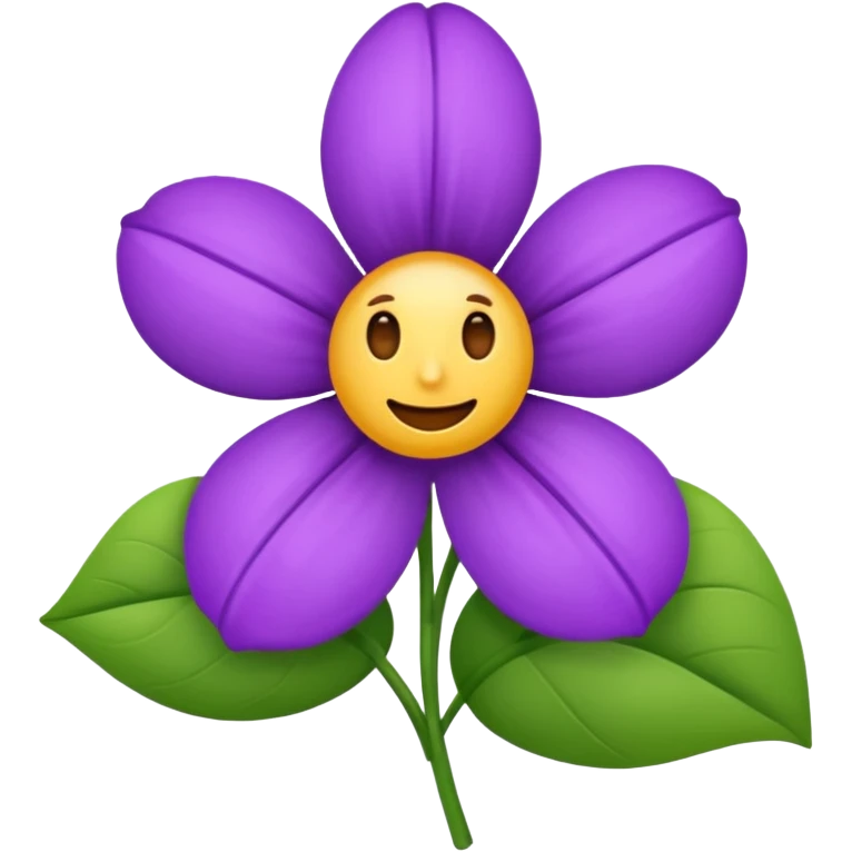 Emoji fleur violet emoji