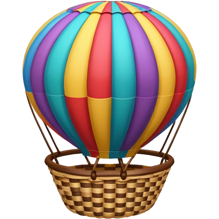 hotair balloon topdown emoji