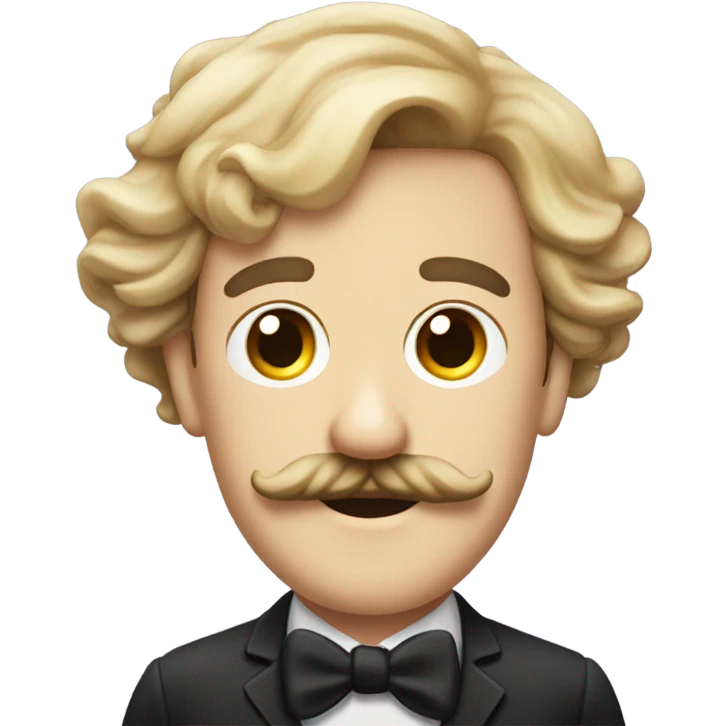 Man with Charley Chaplin moustache  emoji