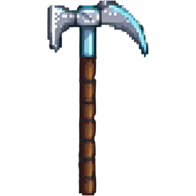iron pickaxe from Minecraft emoji