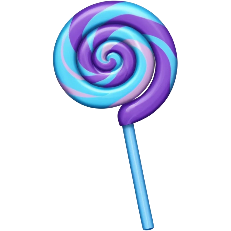 lolipop roxo e azul emoji