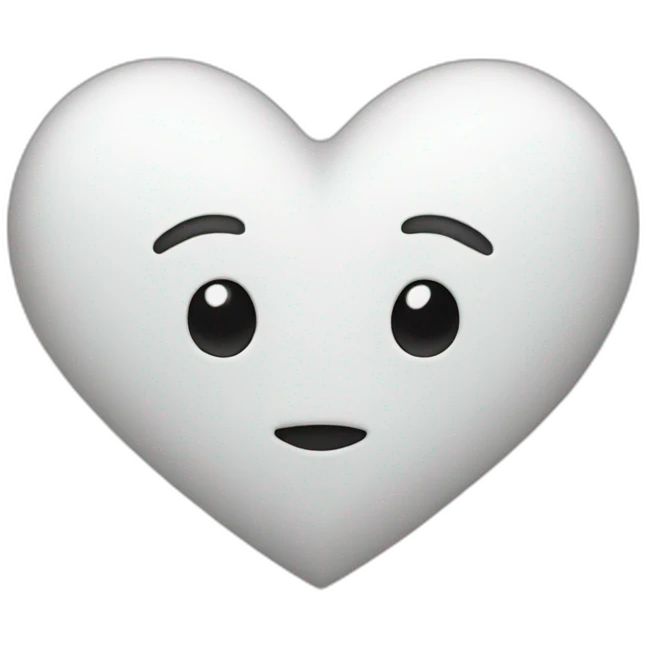 White heart emoji