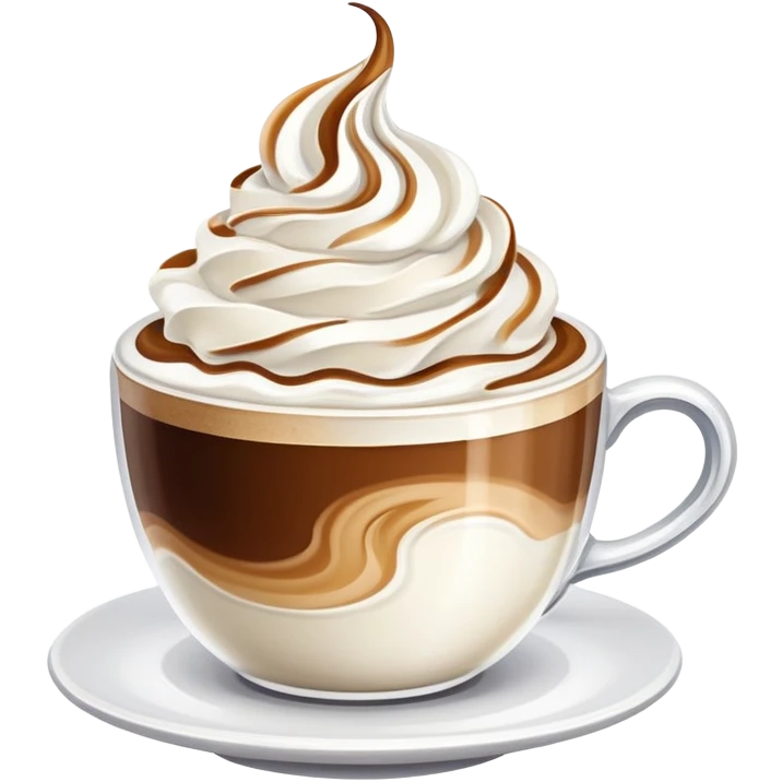 Coffee with whipped cream  emoji