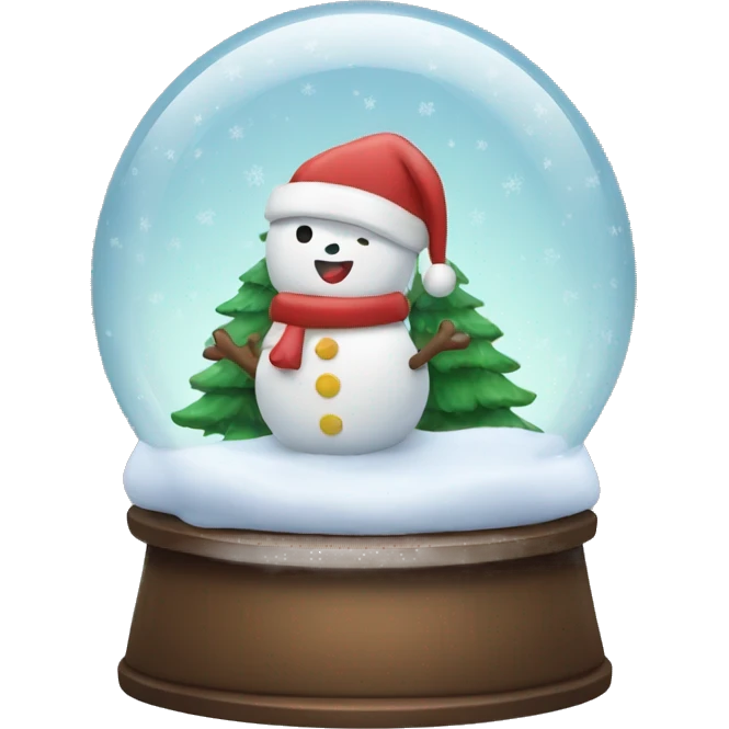 Christmas snow globe  emoji