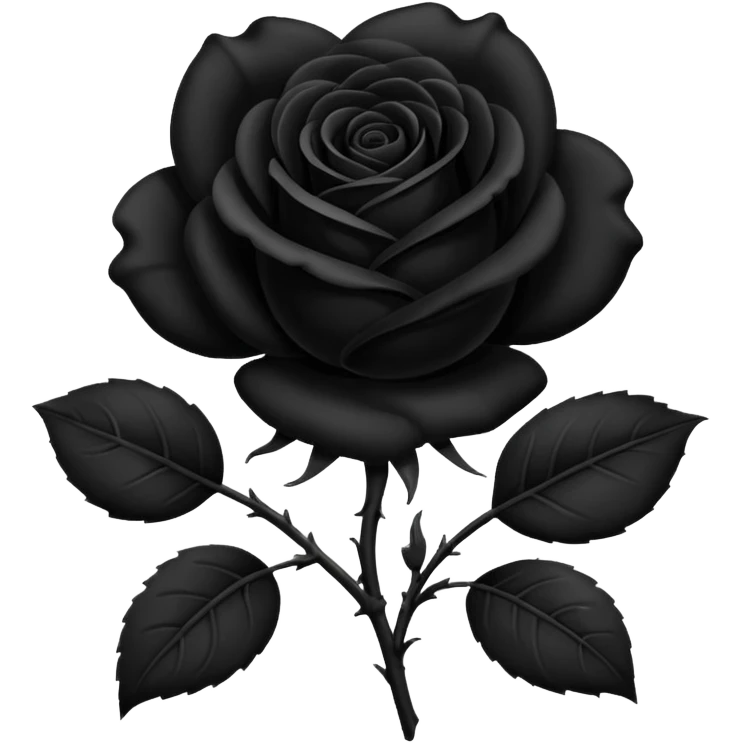 Rosa negra emoji